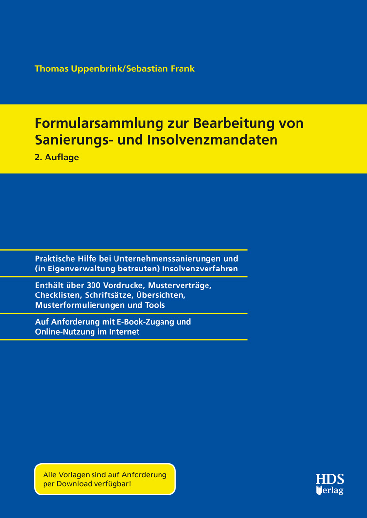 hds-formularsammlung-sanierung-insolvenzmandate-buch-2-auflage image 1