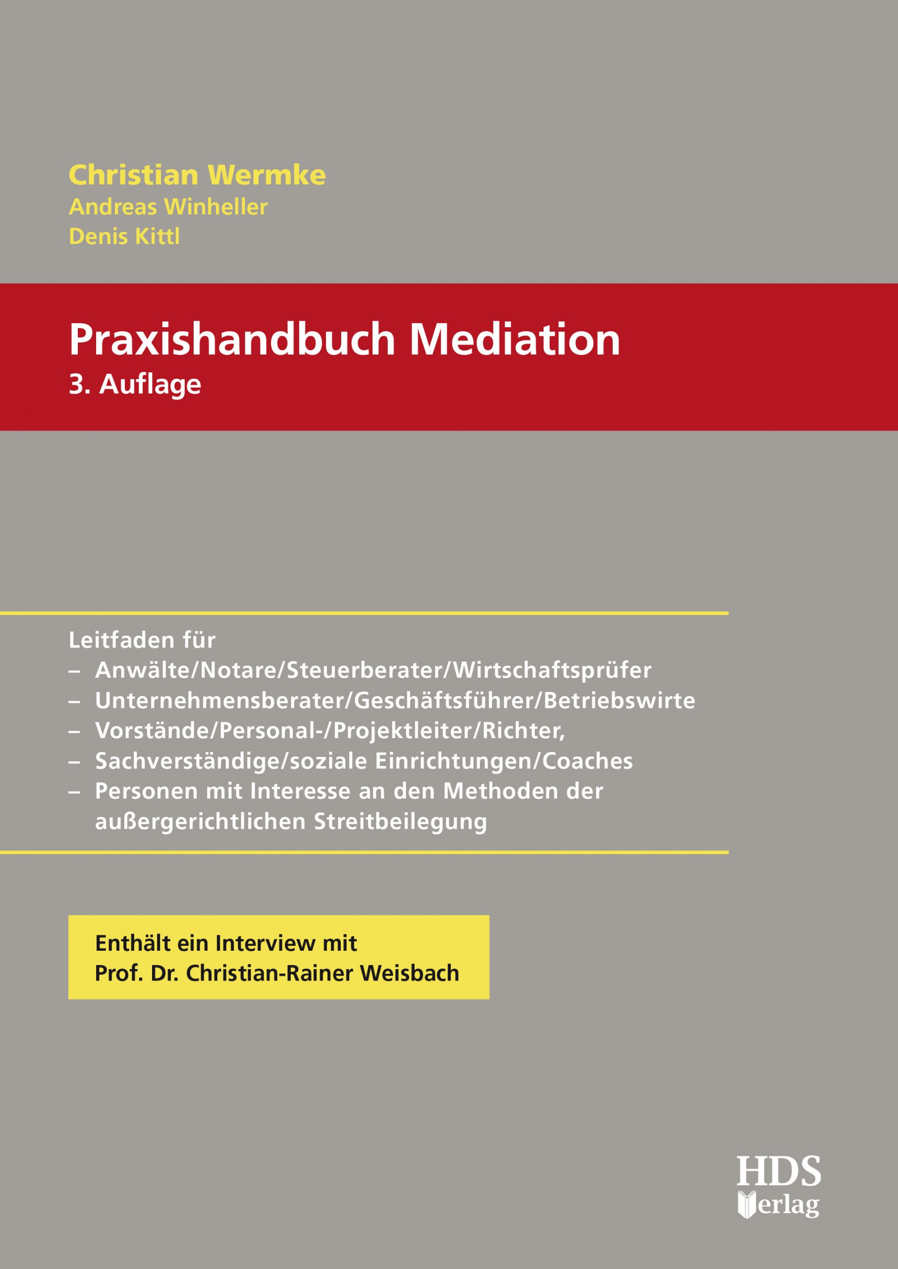 hds-praxishandbuch-mediation-fachbuch-3-auflage image 1