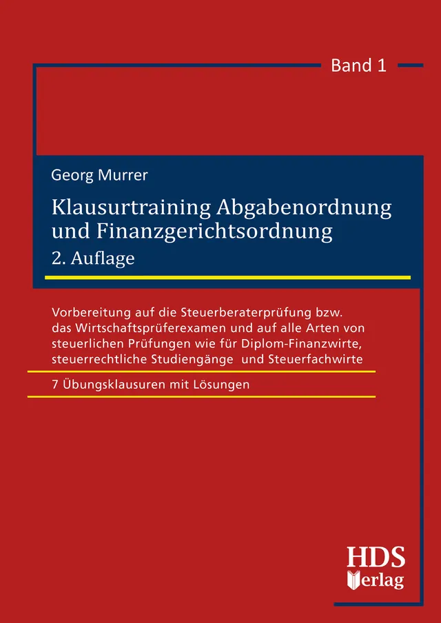 hds-klausurtraining-abgabenordnung-und-finanzgerichtsordnung-buch-2-auflage image 1