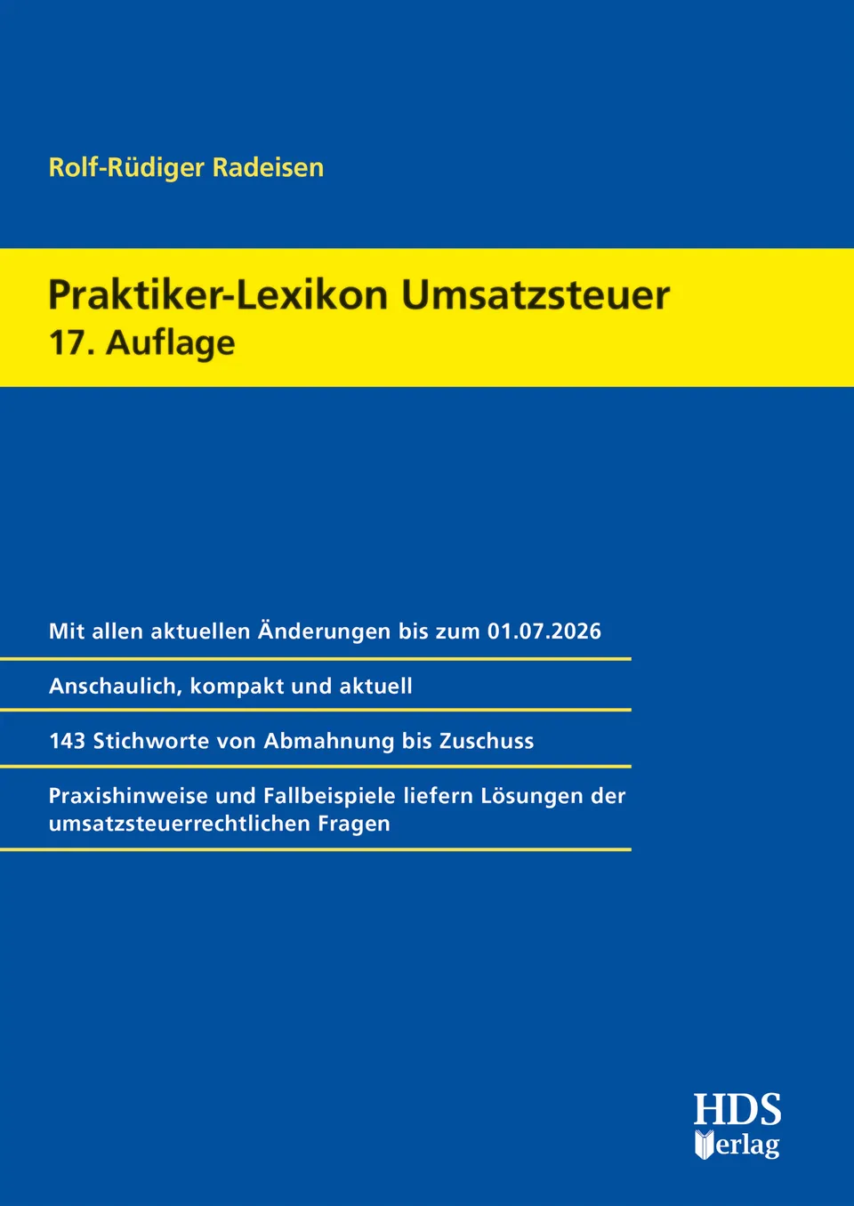 hds-steuern-praktiker-lexikon-umsatzsteuer-17-auflage-nachschlagewerk image 1