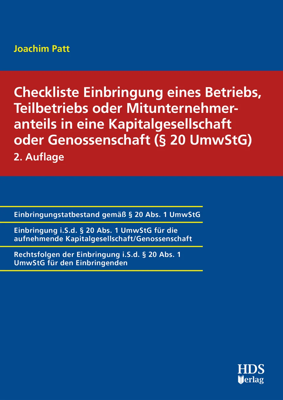 hds-steuern-checkliste-einbringung-20-umwstg-buch-2-auflage image 1