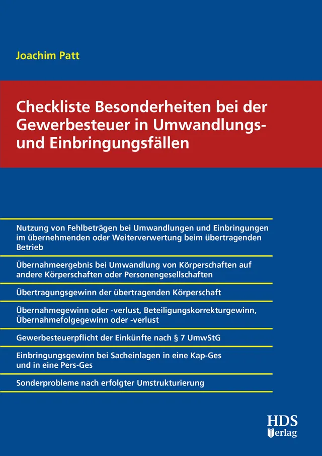hds-checkliste-gewerbesteuer-umwandlung-fachbuch-1-auflage-2020 image 1