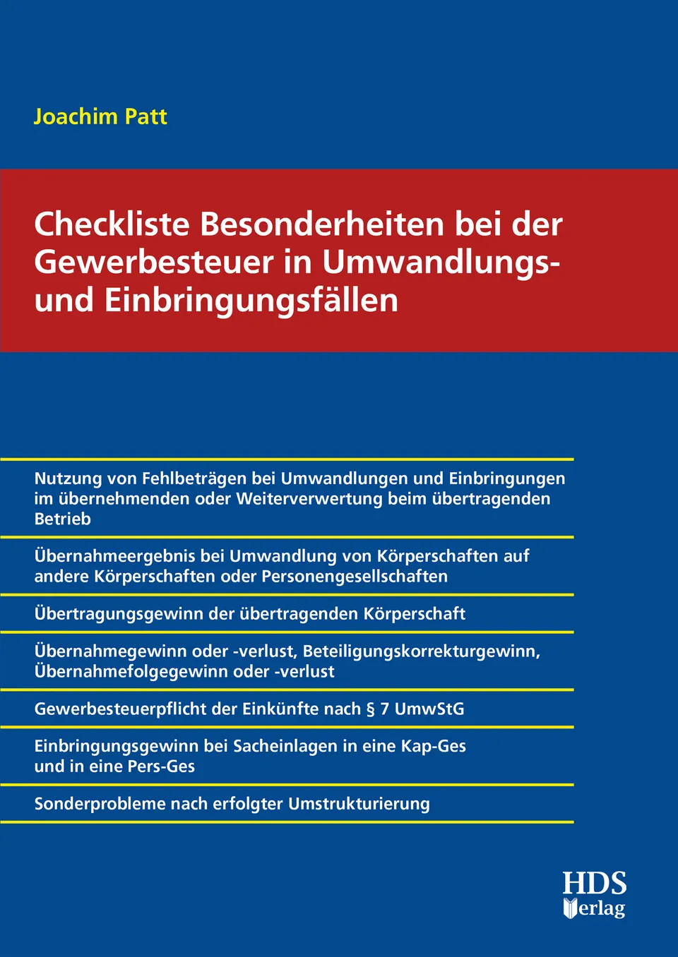 hds-checkliste-gewerbesteuer-umwandlung-fachbuch-1-auflage-2020 image 1