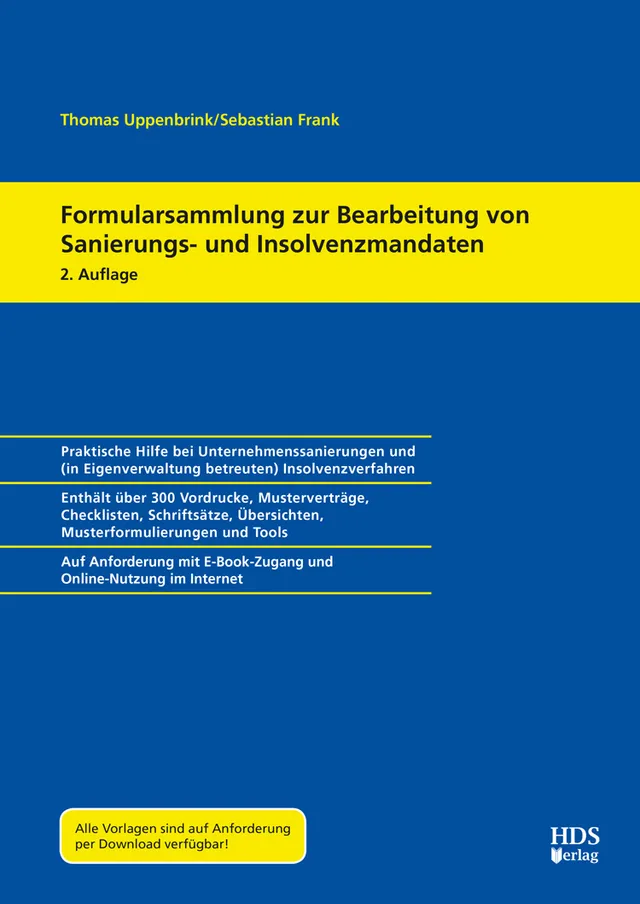 hds-formularsammlung-sanierung-insolvenzmandate-buch-2-auflage image 1