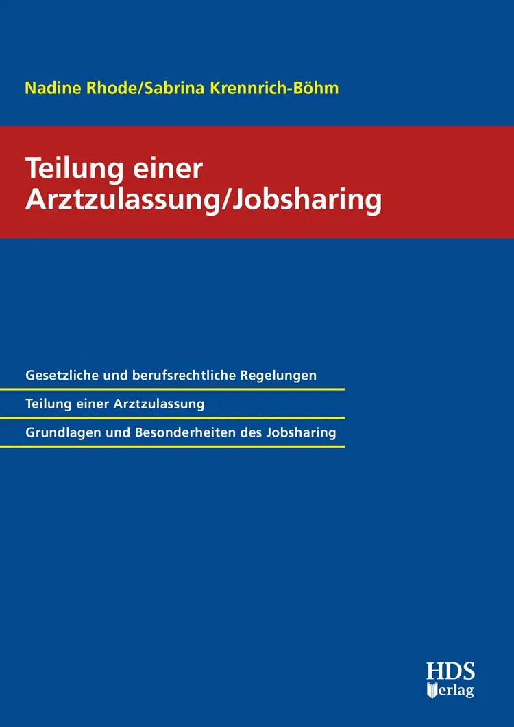 hds-teilung-einer-arztzulassung-jobsharing-buch-1-auflage-2021 image 1