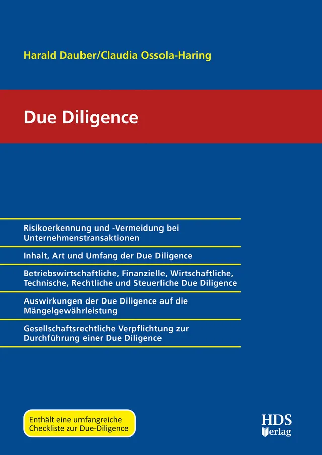 hds-wirtschaft-due-diligence-buch-1-auflage-2023-mit-checkliste image 1