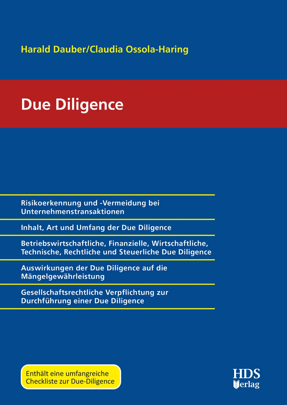 hds-wirtschaft-due-diligence-buch-1-auflage-2023-mit-checkliste image 1