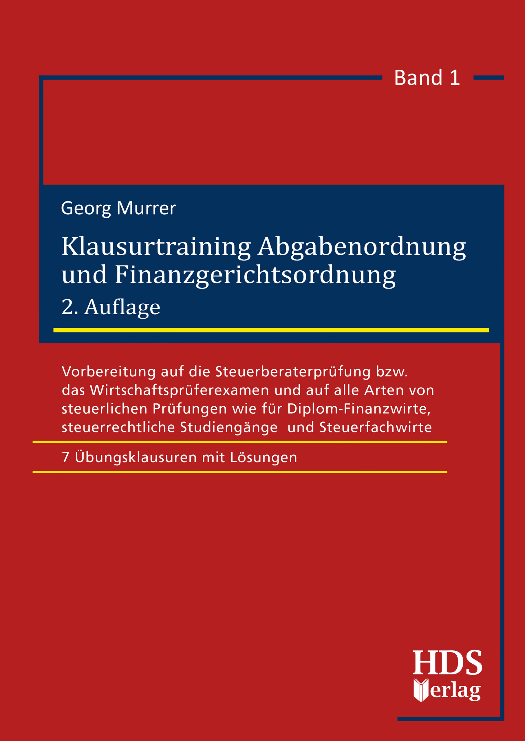 hds-klausurtraining-abgabenordnung-und-finanzgerichtsordnung-buch-2-auflage image 1