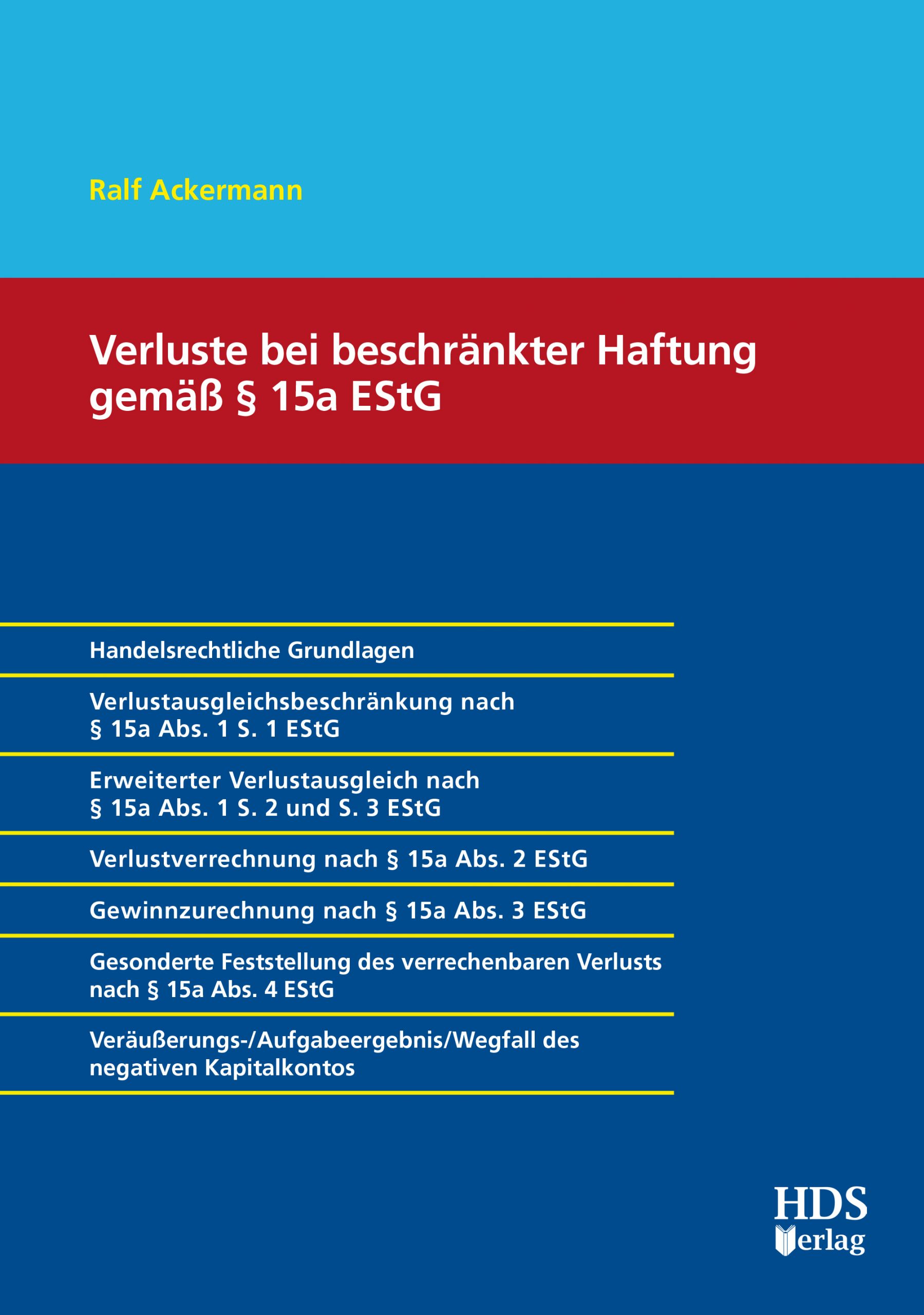 hds-steuern-verluste-beschr-nkter-haftung-15a-estg-buch-1-auflage image 1