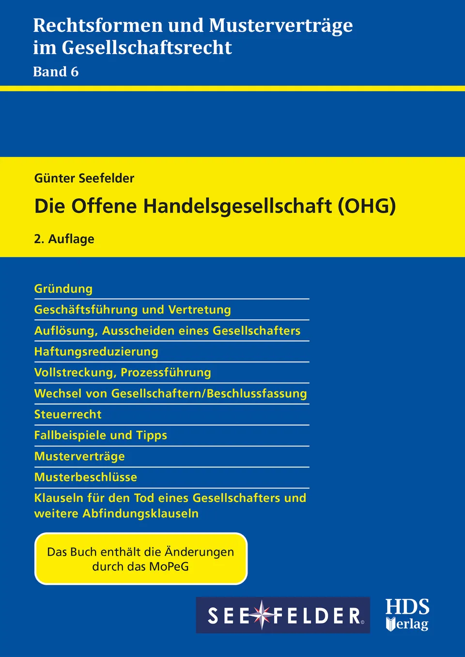 hds-recht-die-offene-handelsgesellschaft-ohg-buch-2-auflage-mopeg image 1