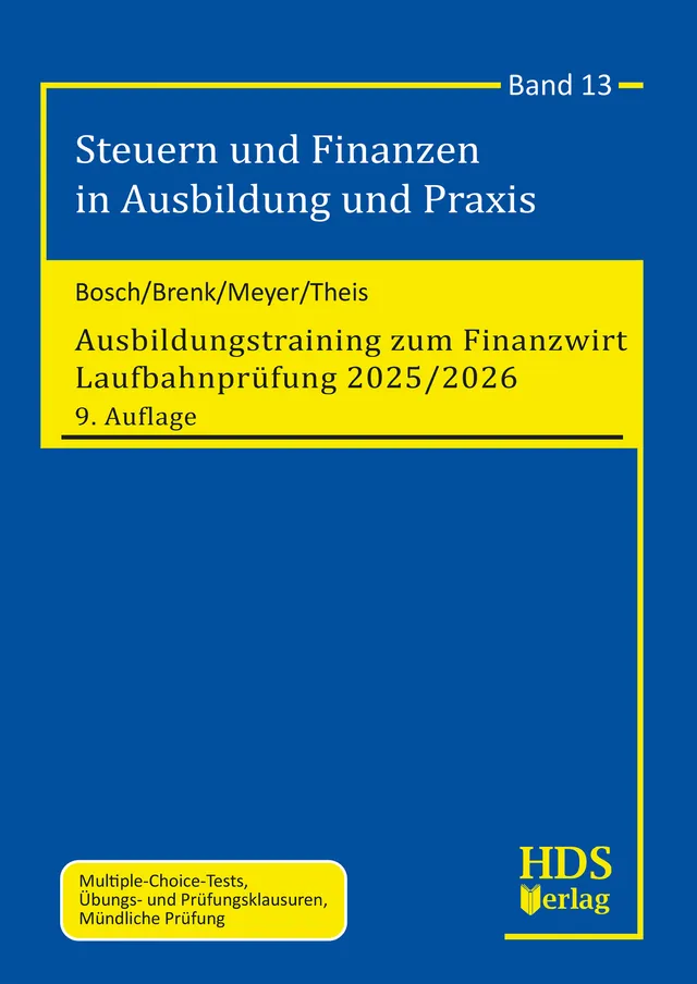 hds-finanzwirt-ausbildungstraining-buch-band-13-9-auflage-2025-2026 image 1